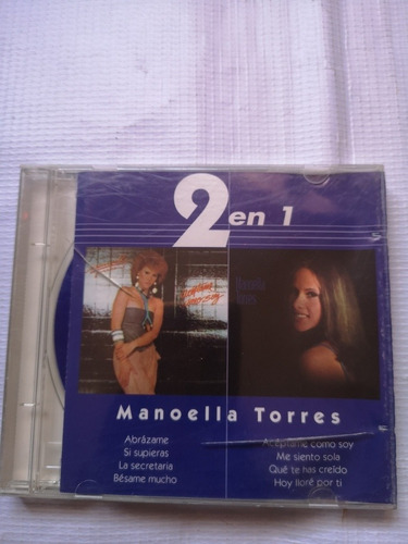 Manoella Torres 2 En 1 Disco Compacto Original Éxitos 
