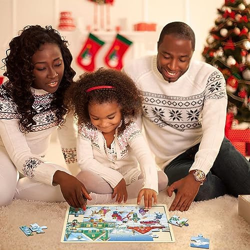 Moinkidz Rompecabezas De Navidad Para Niños De 3 Años, De 24