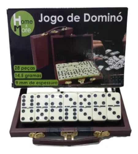 Jogo De Domino Profissional Com 28 Pecas 9 Mm