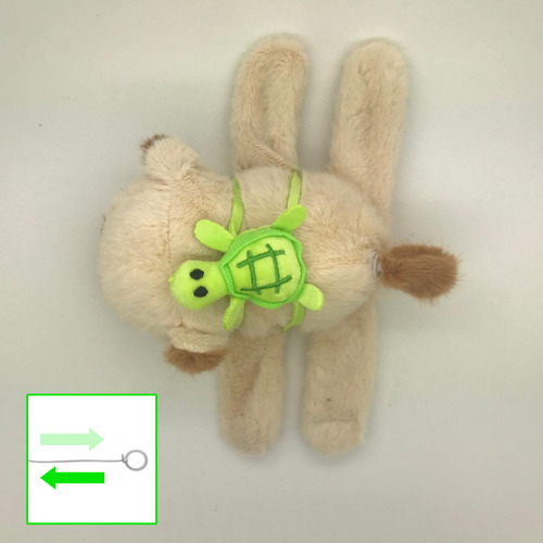 Capibara Peluche Brazalete Con Tortuga Y Mueve La Colita