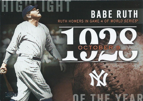 Barajita Babe Ruth Highlight 1928 Topps 2015 #h-2 Yankees