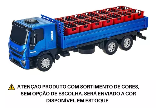 Caminhão Brinquedo Infantil Miniatura Iveco Tector Dropside