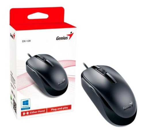 Mouse Elegante Óptico Alta Precisión Cable Usb 1000 Dpi Negr