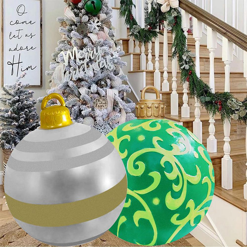 Bola Inflable De Navidad Hecha De Pvc