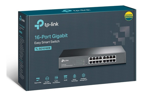 Switch Tp-link Tl-sg1016de 16 Puertos Gigabit Admin. Capa 2