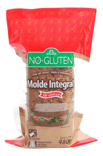 Nutrisa Pan Molde Integral Libre De Gluten 480g