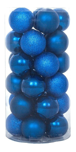 Esferas Navideñas Colgable 30 Pzs Plastico Arbol Navidad 7cm