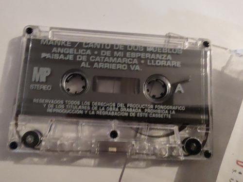 Cassette De Manke Canto De Dos Pueblos (#544- (Usado)