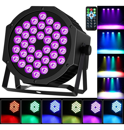 . Canhão De Leds Rgb Audiorrítmico Dmx Controle Remoto