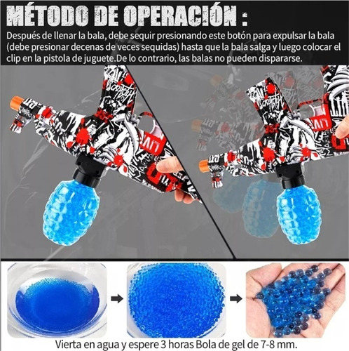 Db Pistolas De Hidrogel Ak Rifle De Hidrogel Con Gel Balas R