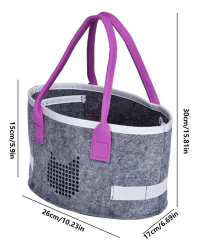 Organizador De Fieltro Portátil Bolsa De Compras De Fieltro
