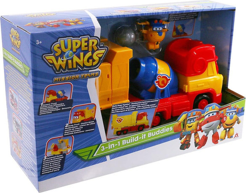 Super Wings Playset Camion 3 En 1 Build-it Buddies