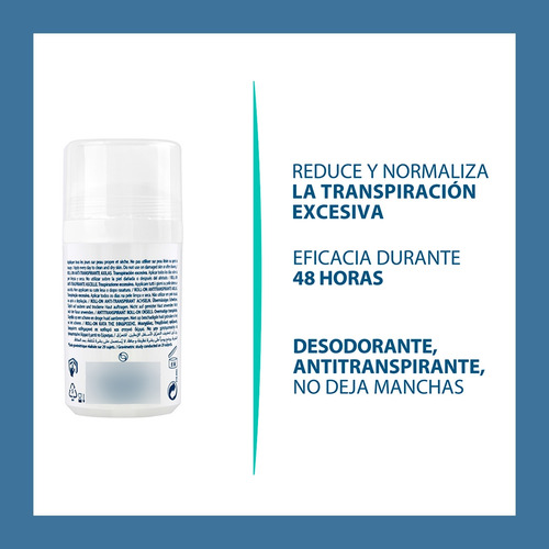 Ducray Antitranspirante Hidrosis Control Roll On 48hrs 40ml