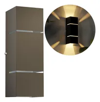 Comprar Kit 4 Arandelas Fachos Focos E Frisos Grande 30cm Para 2 E27