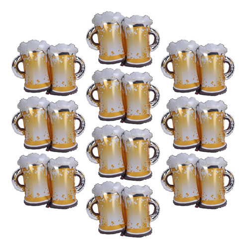 Globos Con Temática De Cerveza, 10 Unidades, Globos De 39 Pu