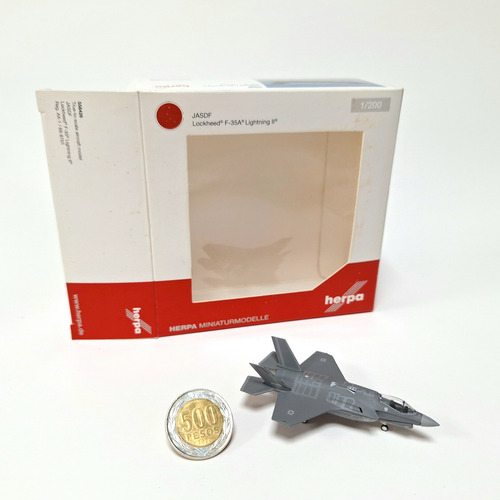 Miniatura Diecast 1/200, Avión F35a Lightning 2 Japón, Herpa