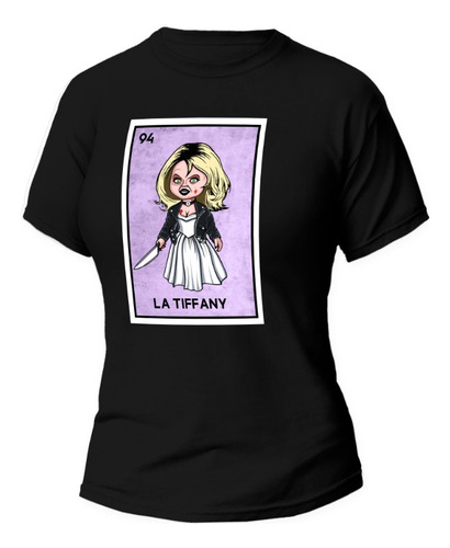 Playera Negra Loteria Mexicana Tifany Yazz 16 De Sep