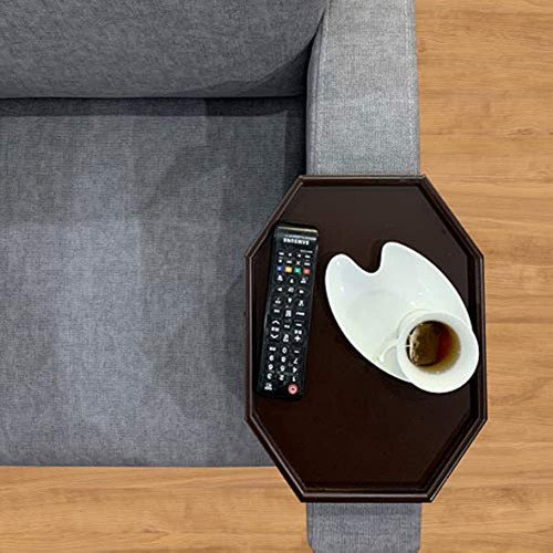 Mesa Con Clip Para Reposabrazos De Sofá De Madera, Bandeja O