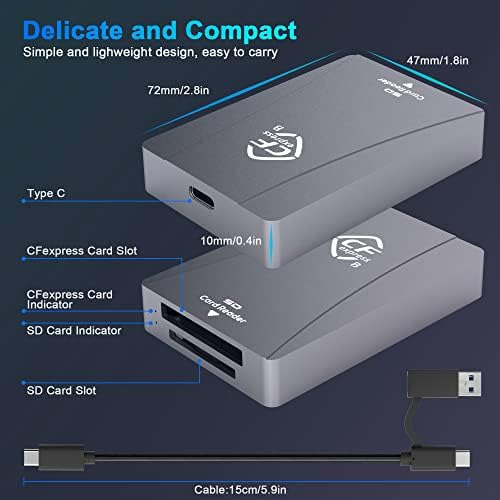 Lector De Tarjetas Cfexpress Tipo B, Usb 32 Gen 2 10 Gpbs,