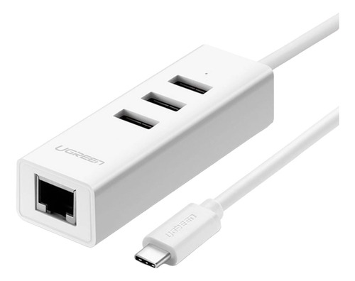 Adaptador Usb Tipo C A 3 Puertos Usb 2.0 Y Rj45 Ugreen