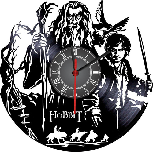 Reloj En Vinilo Lp / Vinyl Clock Lord Of The Rings