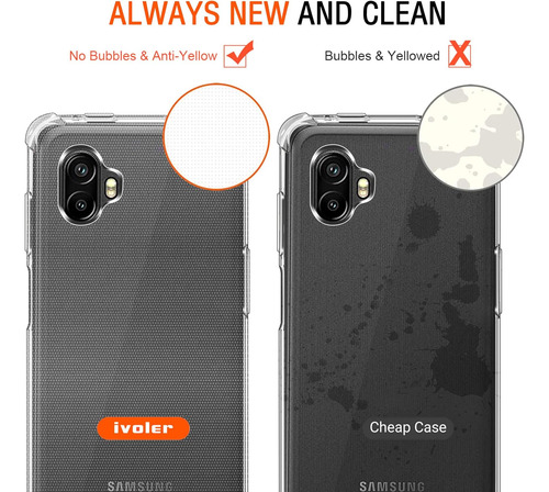 Funda Uso Rudo Silicona Tpu Suave Para Xcover 6 Pro+mica Transparente Samsung Galaxy Xcover 6 Pro