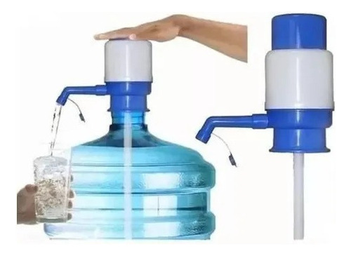 Bomba Para Tirar Água De Galão 10 A 20 Litros Manual Clink Cor Azul