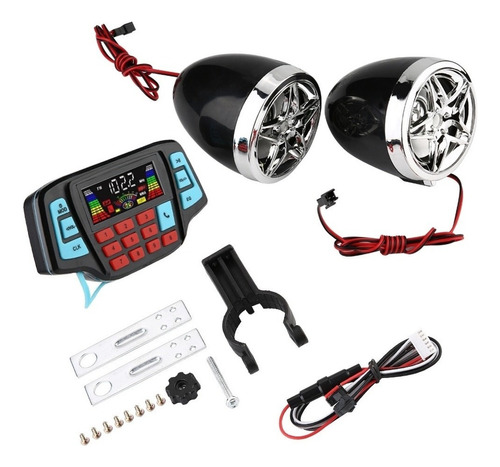 Motocicleta Sistema De Audio Bluetooth Radio Fm Altavoz Es