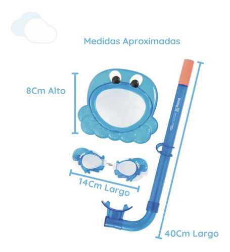 Imagen 2 de 8 de Set De Juego De Buceo Animalitos Para Niños Bestway