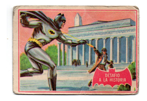 Figurita Tarjeton Batman Dibujadas Nº 17 - Año 1967