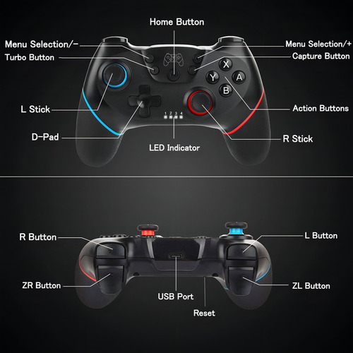 Js Control Joystick Inalámbrico Aodot Sb-002 Control
