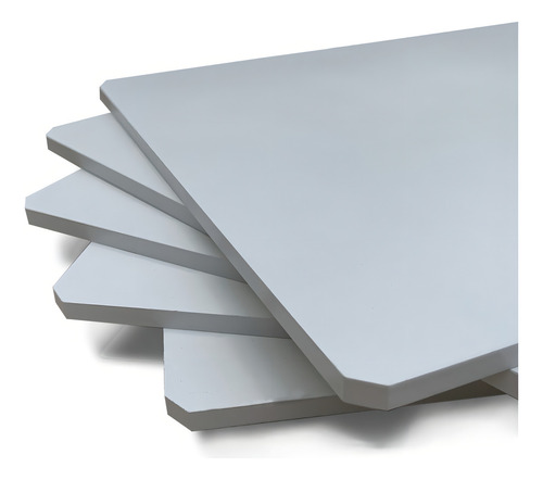 Tabuleiro Tábua Mdf 6mm 15x15cm Quadrado Com Pé Para Bolo Cor Branco