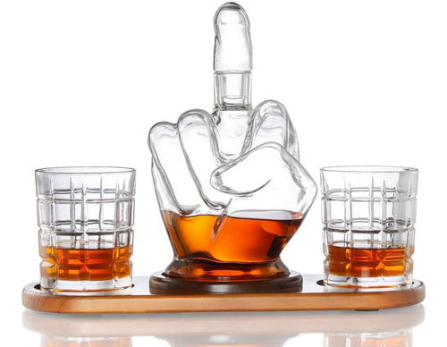 Juego De Decantadores De Whisky Diamond Decanter Para Dedo M