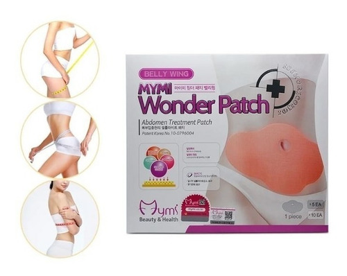 5 Parches Reductores Adelgasante Abdomen Mymi Wonder Patch.