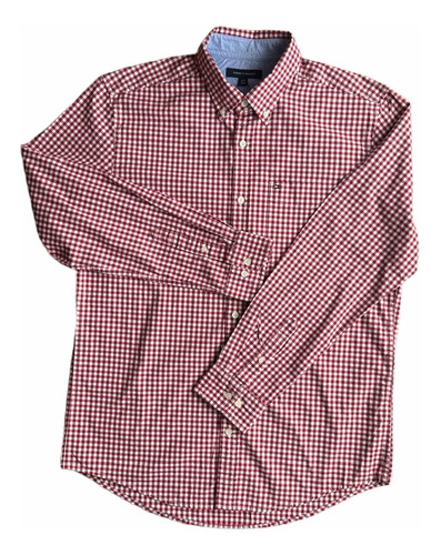 Camisa Tommy Hilfiger Hombre Manga Larga Talla L Cth02