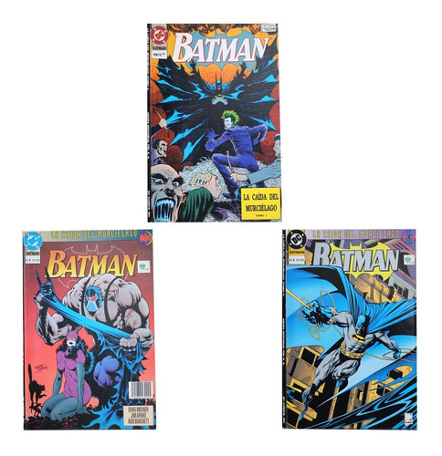 Colección De Batman La Caída Del Murciélago (1,3,4)