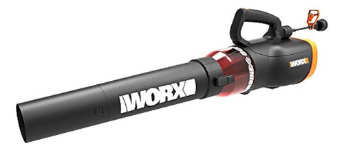 Worx Wg520 Turbine 600 Soplador De Hojas Eléctrico, Negro