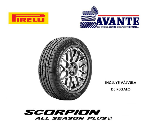 Llanta 225/55r19 Pirelli Scorpion All Season Plus 3 99v Blk