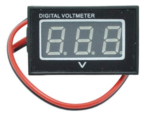 Medidor De Panel De Voltaje De Voltímetro Digital Rojo