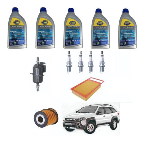 Kit Afinacion Fiat Palio Adventure 1.6 Aceite 5w30 Sintetico