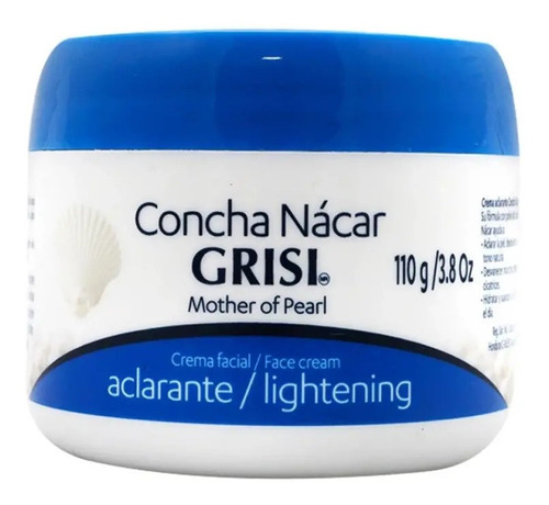 Crema Facial Grisi Aclarante Concha Nácar 110 G