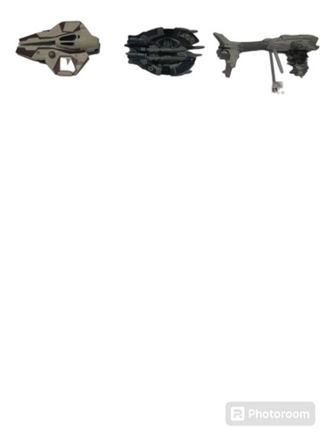 Rebel Assault Frigate Jedi Starfighter Tri Droid Loose Set (Usado)