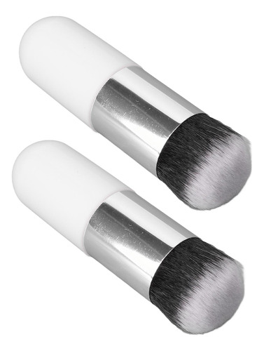 Brocha De Maquillaje Chubby, 2 Unidades, Fibra Artificial, S