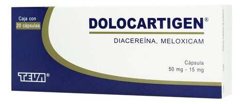 Dolocartigen 50/15 Mg Caja C/20 Capsulas - TEVA MEXICO