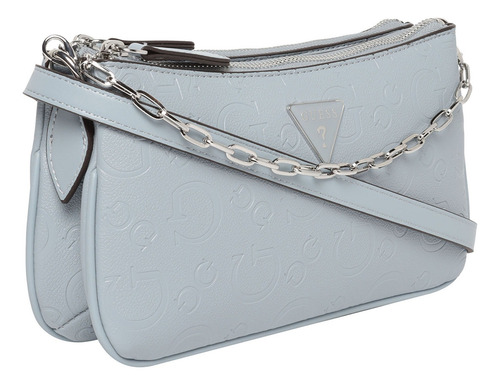 Bolsa Guess Factory Aa971770-gla Acabado De Los Herrajes Níquel Color Azul Acero Correa De Hombro Azul Acero Diseño De La Tela Lisa
