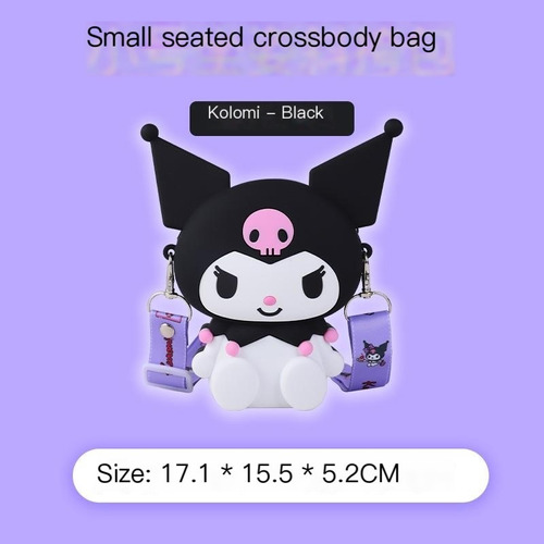 Kids Cute Coin Crossbody Bag Bolsa De Silicona Sanrio Kuromi