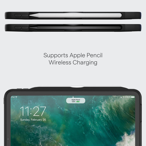 Case Zugu For iPad Pro 12.9 5th / 6th Gen 2021/2022 Black