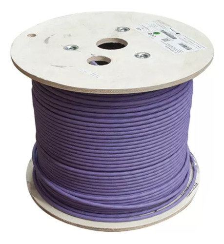 Bobina De Cable S/ftp Categoria 7a 100% Cobre Indoor Violet
