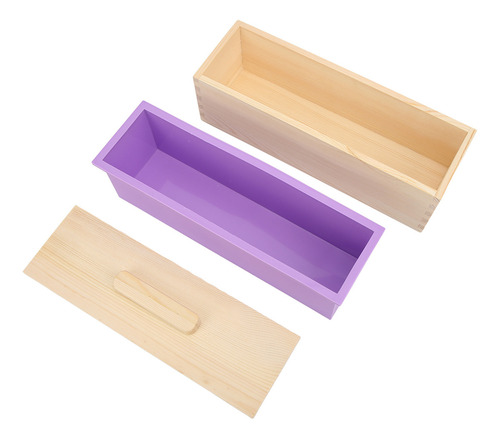 Molde Para Hacer Jabón, Flexible, De Silicona Morada, Hecho