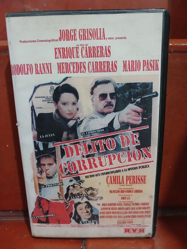 Delito De Corrupción (vhs) Rodolfo Ranni-enrique Carreras